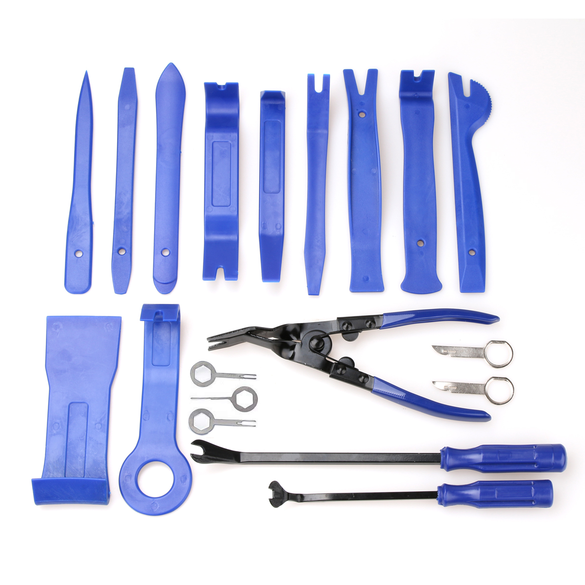 258pcs/set Auto Trim Removal Tool Kit Including Fastener Clips Pliers &  Valve Core & Door Upholstery Remover & Car Audio Removal Keys,  Multi-functional Automotive Repair Tool Box, With Professional Storage Bag,  Portable